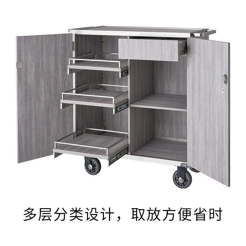 南方C-111多功能服务车酒店客房饮料配送推车酒水糕点运送车多层