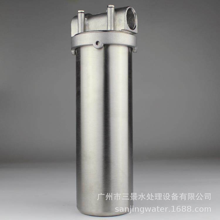 10寸304全不锈钢滤瓶5寸耐酸碱耐高温高压滤筒20寸工业精密过滤器