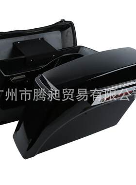 适用于哈雷改装款式哈雷亮黑色边箱大滑翔侧边袋侧边箱94-13
