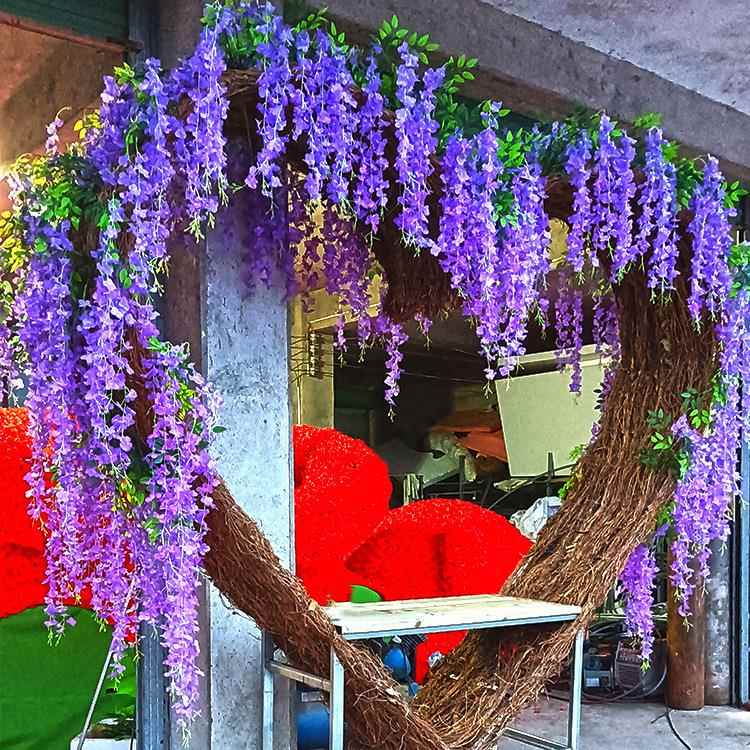 情人节网红鸟巢椅户外景区露营打卡摄影创意民宿农村秋千爱心鸟巢