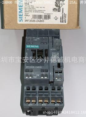 3RT2023-2AB00 接触器 线圈电压24Vac 50Hz、4 kW、弹簧型端子