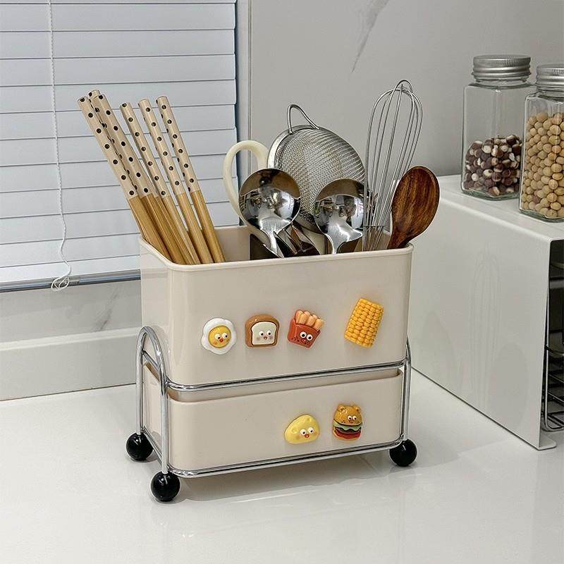 筷子笼子家用高档新款筷子收纳盒家用汤勺置物架创意高颜值台面筷,餐饮具,餐具笼/架,淘宝优惠券,粉丝福利购,淘宝优惠卷