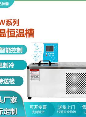 实验室卧式低温恒温槽DCW台式程序控温低温槽恒温反应浴