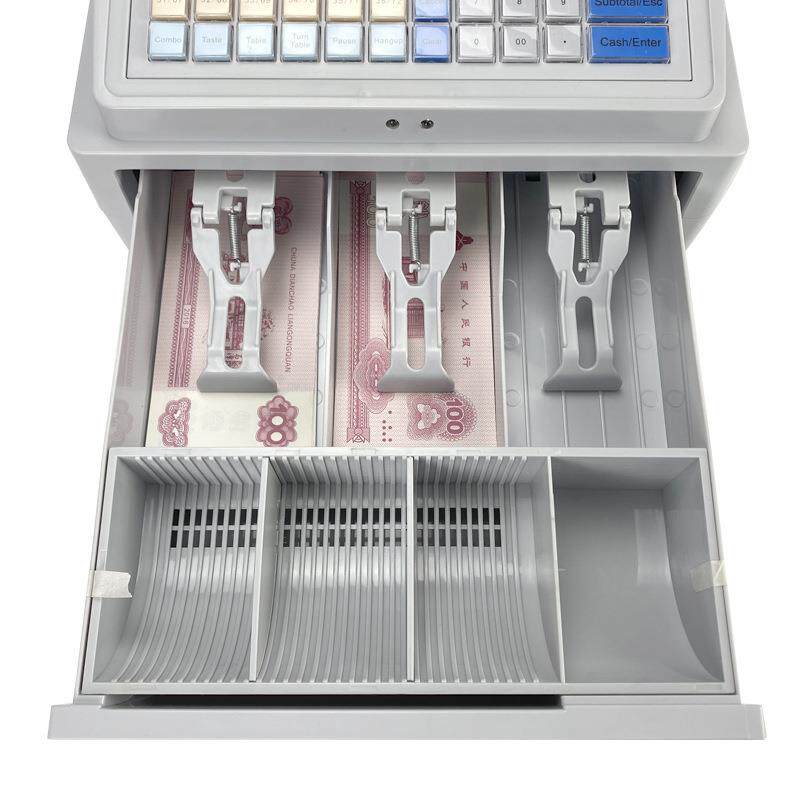 C50紫光验钞收银机可打印小票一机多用收银机英文版双屏显示
