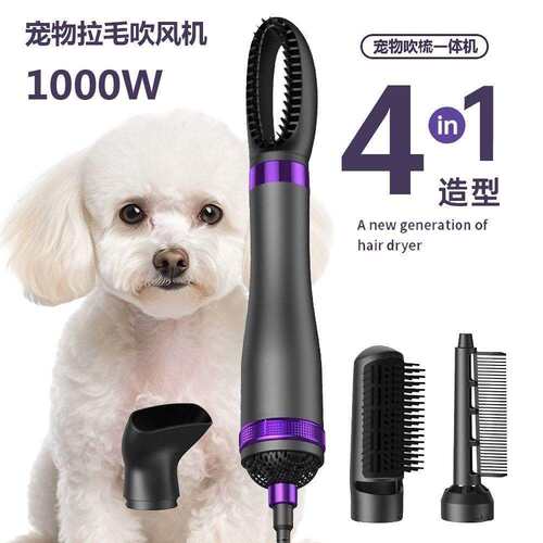 S6Y宠物拉毛吹风机烘干拉毛一体机低噪音速干带梳子的吹风机泰迪