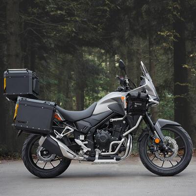 适用本田NX400铝合金三箱摩托车尾箱cb400x三箱改装三箱架双边箱