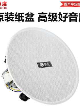 惠度（HuiDu）公共广播RS-706专业定阻同轴会议天花喇叭吸顶音响