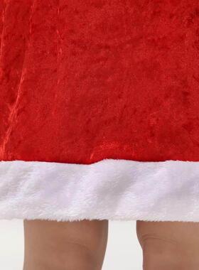 Costumes for Women Santa Claus Costume Gold Velvet Plush