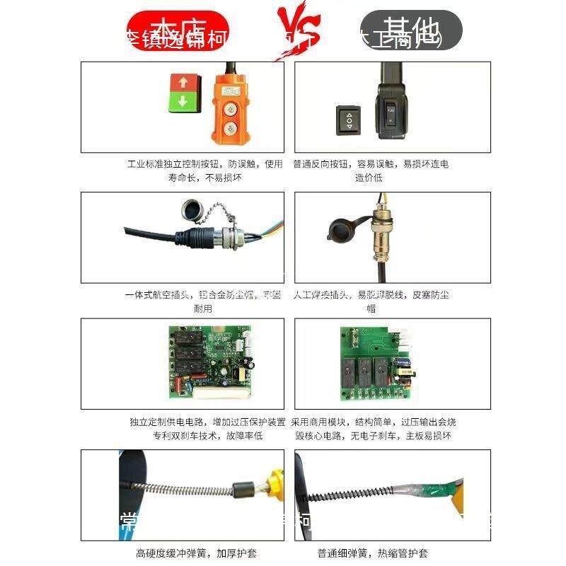 微型电动葫芦220v便携式小吊机家用小型提升机建筑装修遥控升降机