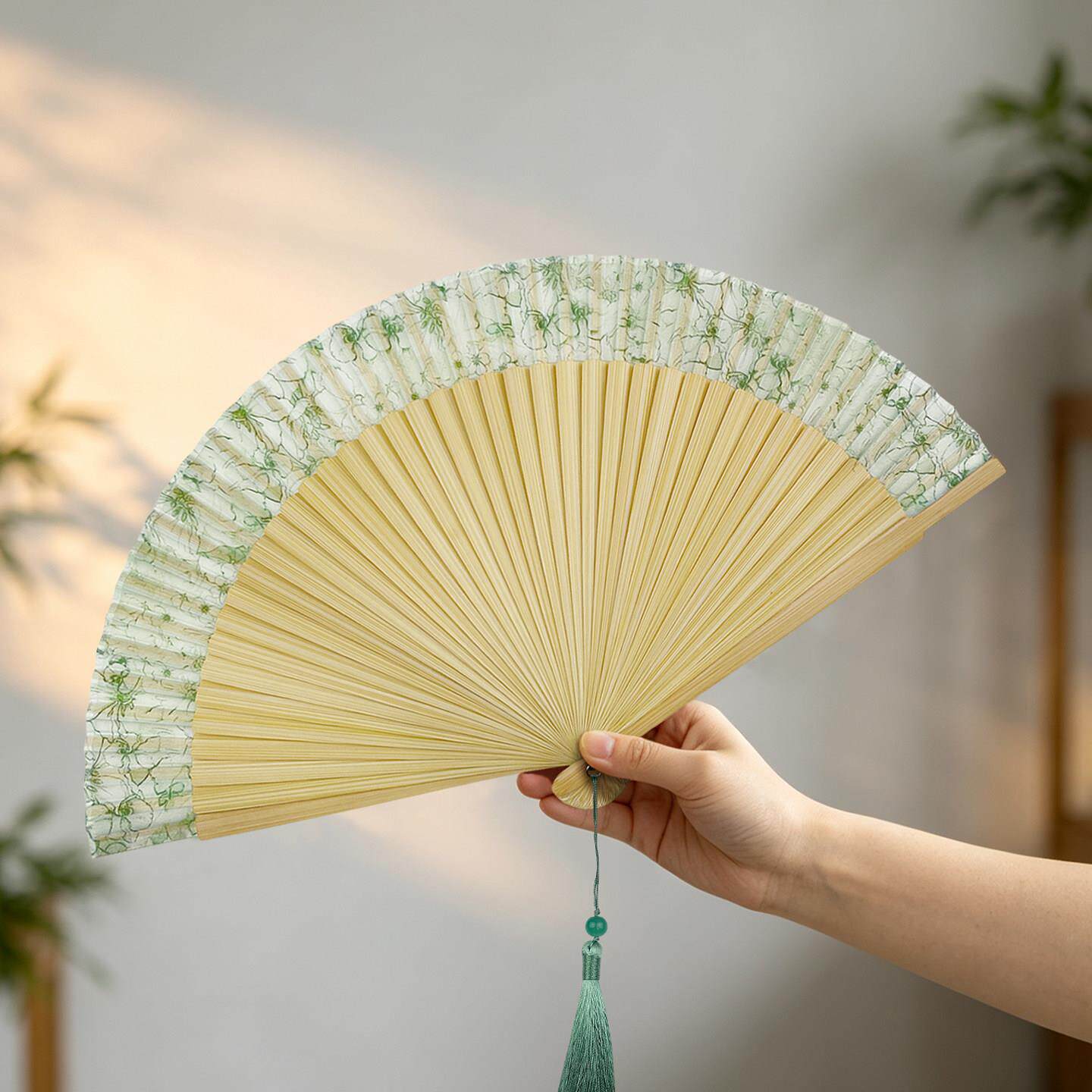 扇子折扇中国风7寸随身便携折叠扇子古风舞蹈扇子新中式国风女扇