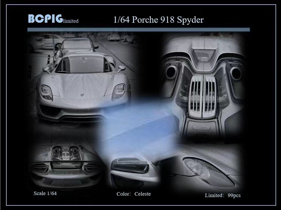 thumbnail for DMH 1:64 Porsche Poerche 918 spyde