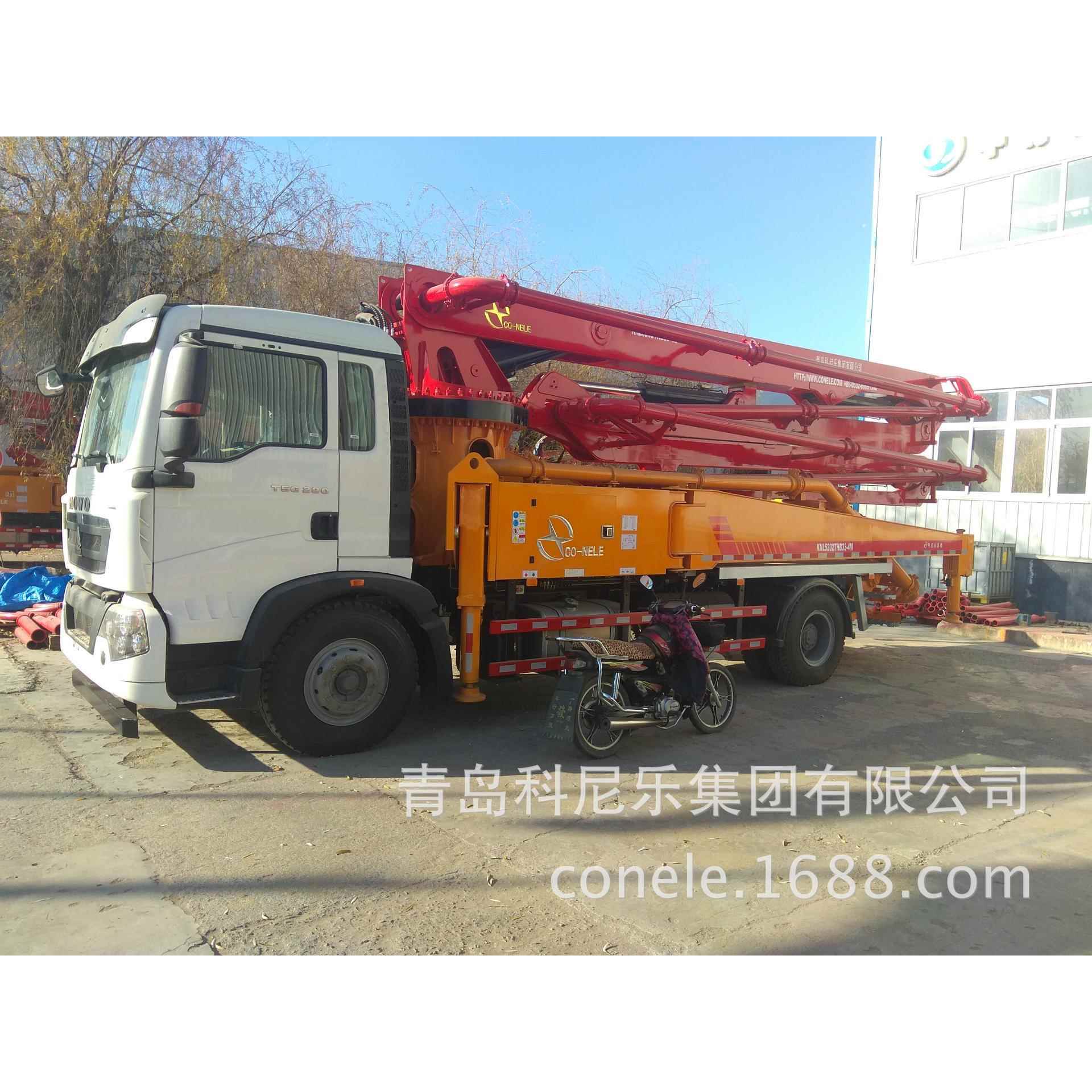 混凝土泵车小型 农建用四节臂混凝土泵车 33米臂架天泵 30米泵车