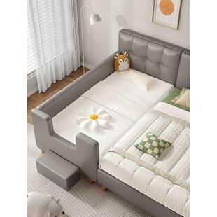 ft儿童床小床拼接大床带护栏加宽床拼接床边床男孩侧边床新生婴儿