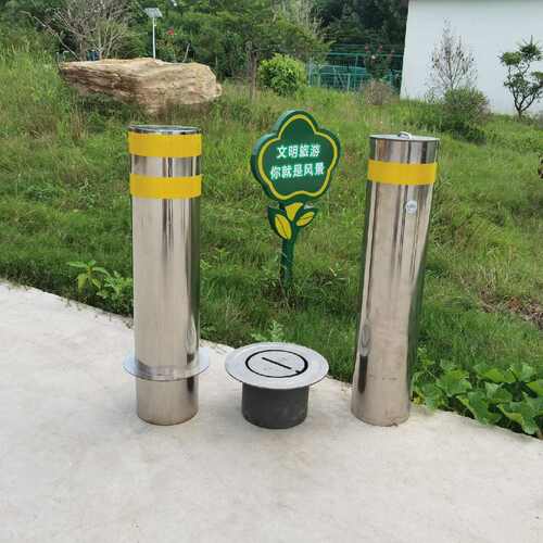 不锈钢手提预埋活动路桩警示柱加厚隔离可移动加厚车挡路障防撞柱