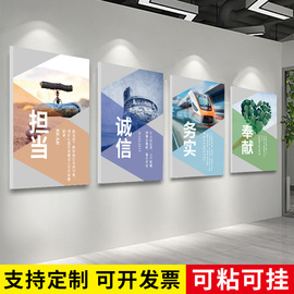 企业文化办公室装饰画励志挂画字画背景墙公司团队会议室标语墙贴