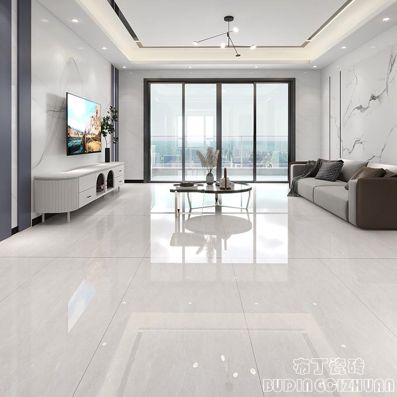 广东佛山大板瓷砖750x1500客厅连纹通体大理石地板砖浅灰色地砖