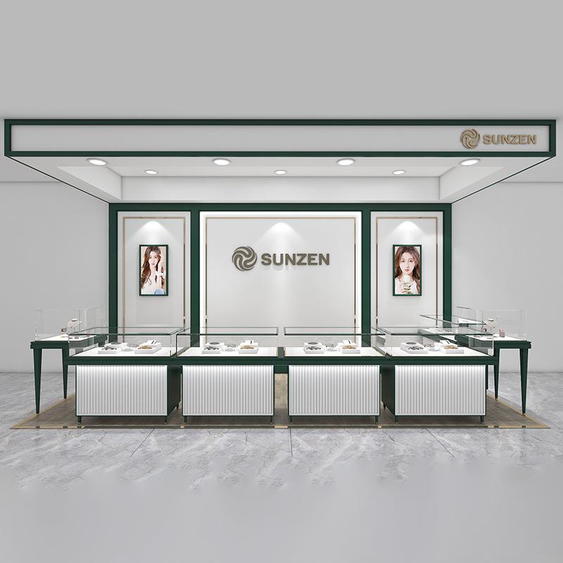 商场高档珠宝展示柜货柜 精品玻璃柜玉器饰品展示台首饰柜展架子