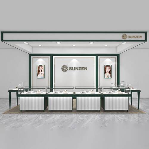 商场高档珠宝展示柜货柜 精品玻璃柜玉器饰品展示台首饰柜展架子