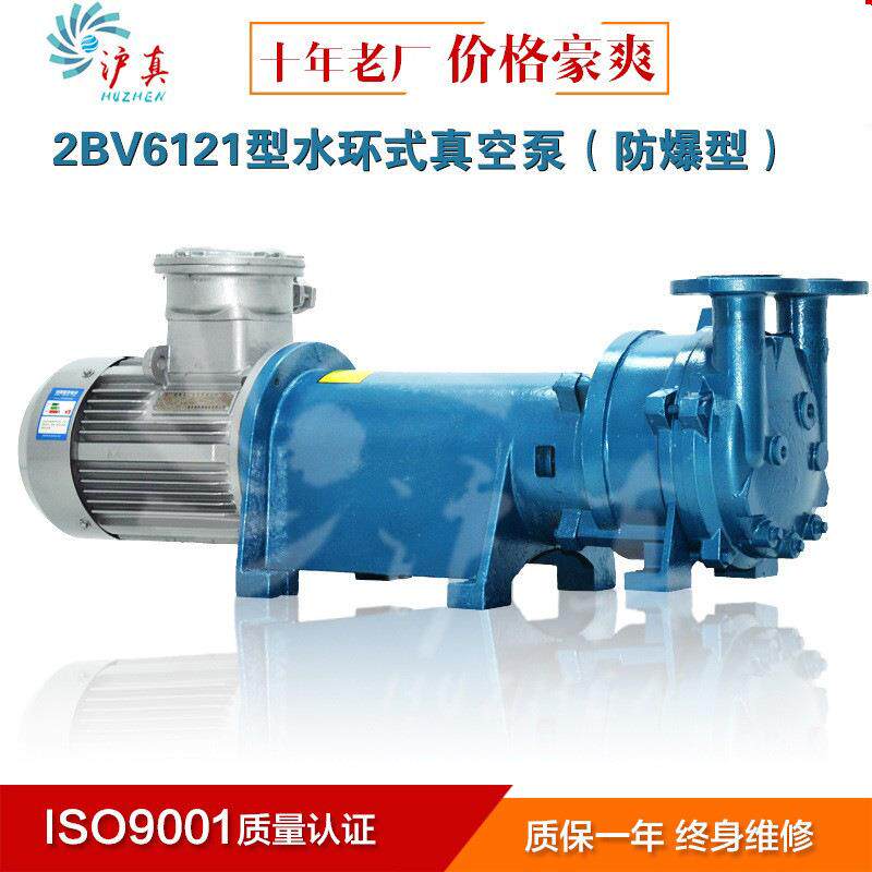 上海沪真7.5KW水环真空泵 2BV6121防爆型水环式真空泵 厂家直销