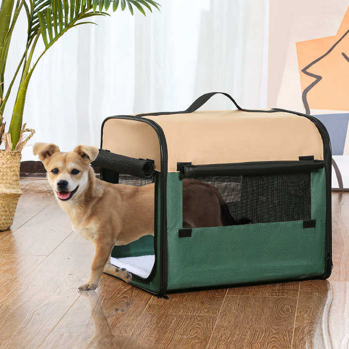 供应外出便携车载折叠宠物箱狗笼猫笼宠物帐篷猫窝中大型金毛泰迪