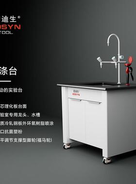 EDSYN水柜洗涤台滴水架15MM理化板台面1.0MM全钢柜体防静电