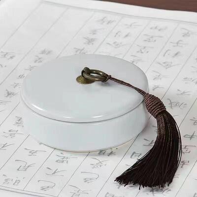 高档天一堂功能池砚台墨盒墨海墨碟斗笔架搁笔笔洗墨研墨哥窑冰铜