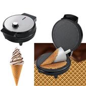 轻食煎烤机鸡蛋饼早餐雪糕卷蛋卷可调温控电饼铛Waffle machine