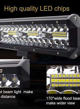 跨境 汽车led车灯 led bar 9英寸180w工作灯越野车头灯工作灯
