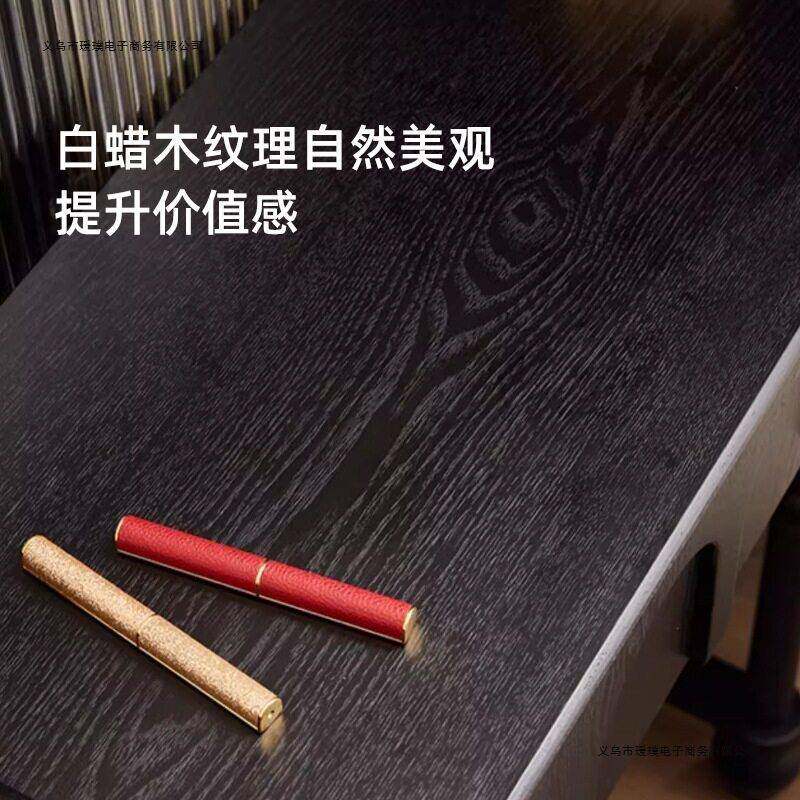 莎美诗法式梳妆台小型黑色实木复古化妆台卧室超窄迷你中古化妆桌