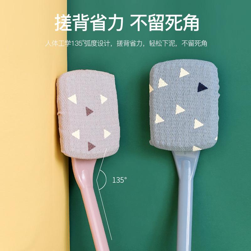 搓澡神器沐浴擦背长柄强力搓泥不求人搓澡巾女后背洗澡刷搓背软毛
