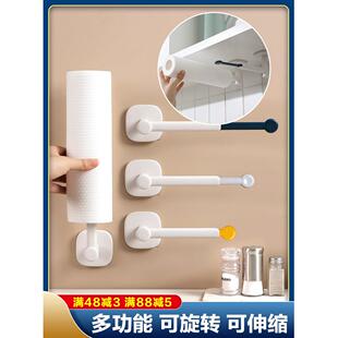 挂钩承重力强厨房挂钩免打孔强力粘胶贴墙壁挂式 门后衣架浴室长杆
