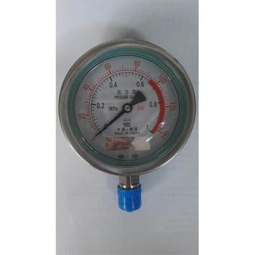 厂家销售Y-100BF 不锈钢压力表 螺纹 M20*1.5 量程0-1.0mpa