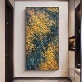 手玄画道入绘户关装 2302 饰画轻奢高级感走廊过招 金叶垂辉QWE