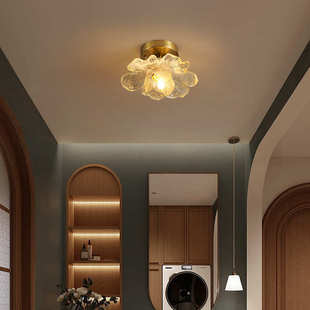 过道灯走廊灯法式 复古花瓣阳台楼梯衣帽间入户玄关吸顶灯具