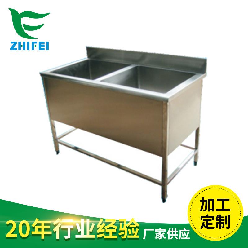 厂家直供不锈钢三槽水槽厨房洗菜盆洗手池304酒店商用不锈钢水池