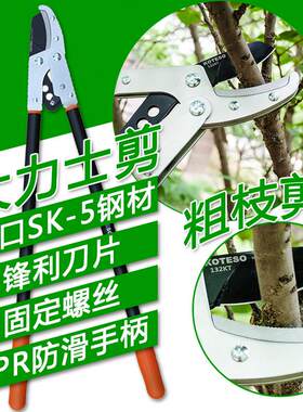 粗枝剪KOTESO开拓者132D修枝剪果树绿化花园艺伸缩大力剪园林工具