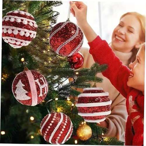 圣诞节Christmas tree ball Colored ball dipped in powder ball