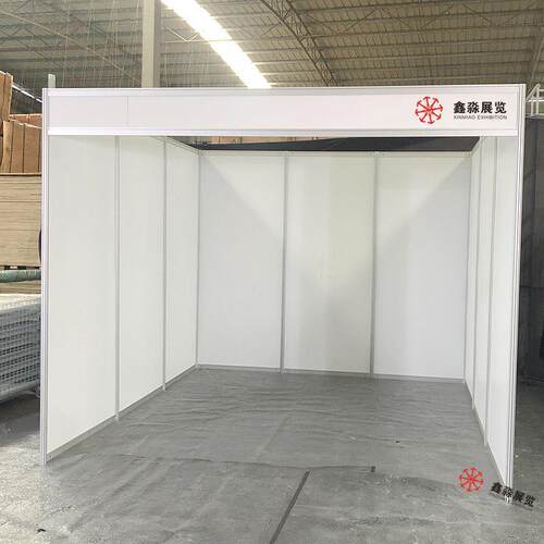展会标摊广交会3*3标摊展位 八棱柱标准展板人才市场招聘摊位厂家