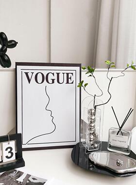 亚克力多功能镜面托盘拍照道具家居简约装饰桌面收纳不规则摆件