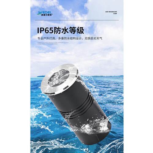 号le公d地埋灯IP67园防水WD-DML-0嵌入式圆形泳池灯广场墙体户3外