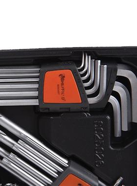 钢盾S25026209件套扳手组合内57776六角扳手双用开口两扳手套精装