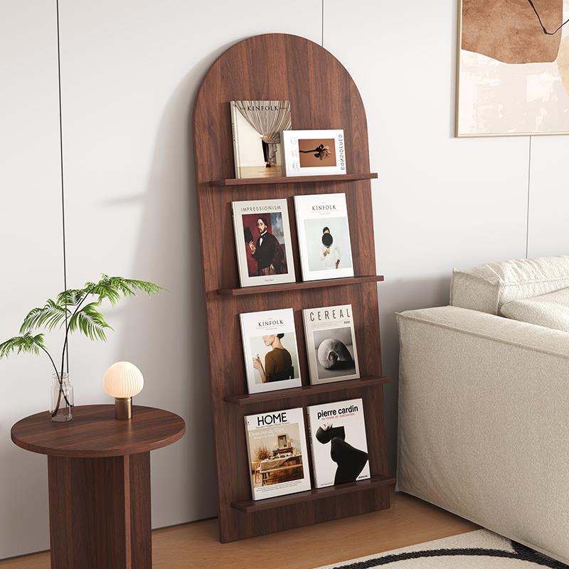 网红落地书架多层定制架靠墙收纳层架北欧ins书架绘本展示架杂志