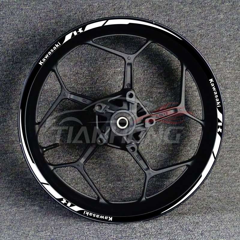 摩托车机车大水牛改装轮圈轮毂贴花ZX-14R ZX-6R ZX-10R反光贴纸