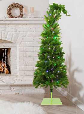 新款圣诞树 绿色歪脖子树室内装饰LED灯发光1.5m/1.8m 现货