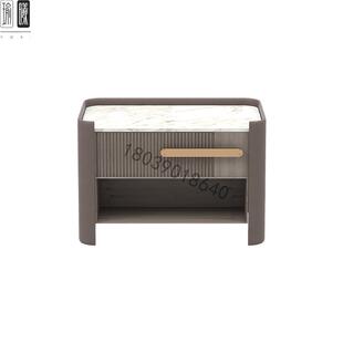 现代无障碍豪华床头柜设计师小公寓模型房酒店接待处储物柜家具定