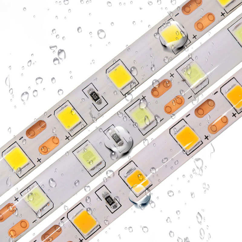 12vled贴片软灯带 高亮LED5054金黄光滴胶防水高密度高档家具装饰