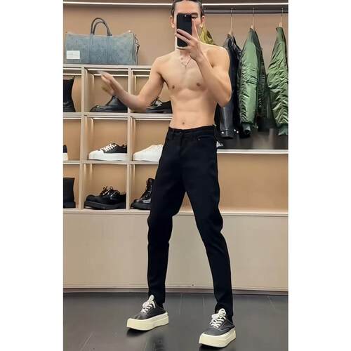 欧洲代购高质量高端男士牛仔裤修