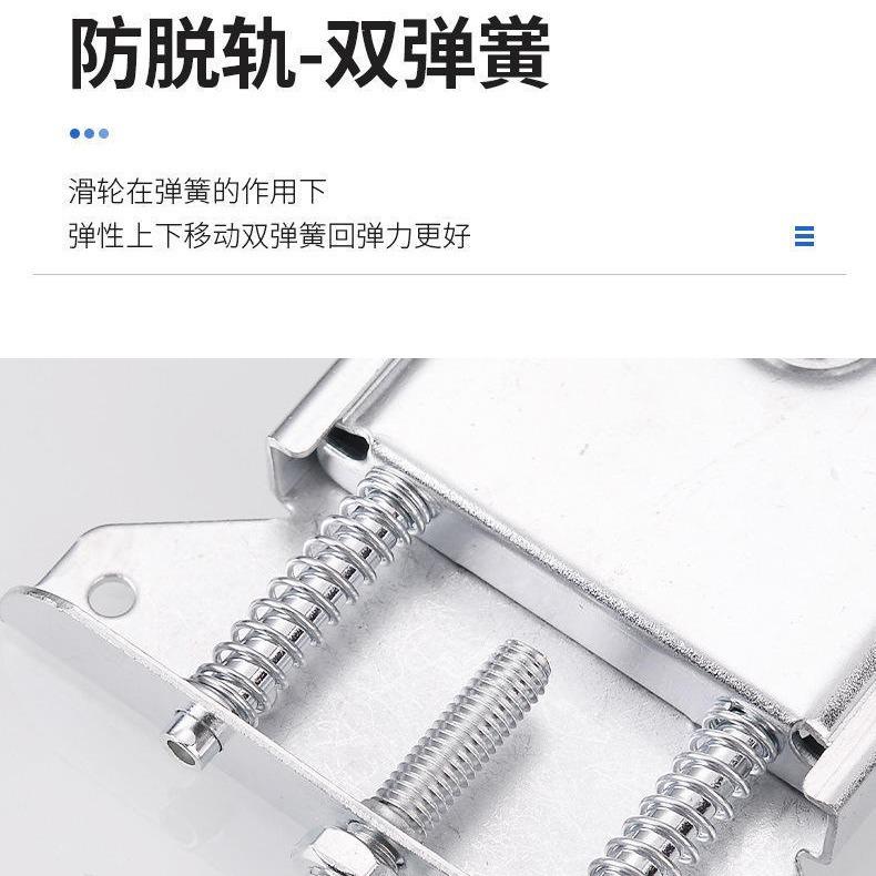 衣佐致（收柜门滑双轮加重推拉平移门趟门凸轮防脱轨弹簧免开型槽