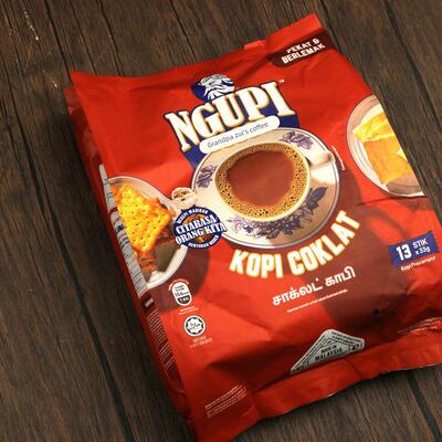 马来西亚 Ngupi Kopi Coklat 祖爷爷咖啡乌 虎咬狮白咖啡鸳鸯