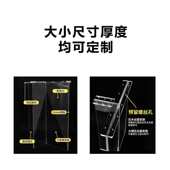 透明亚克力桌腿T型餐桌办公桌脚支架悬浮茶几岩板实木支撑腿加工